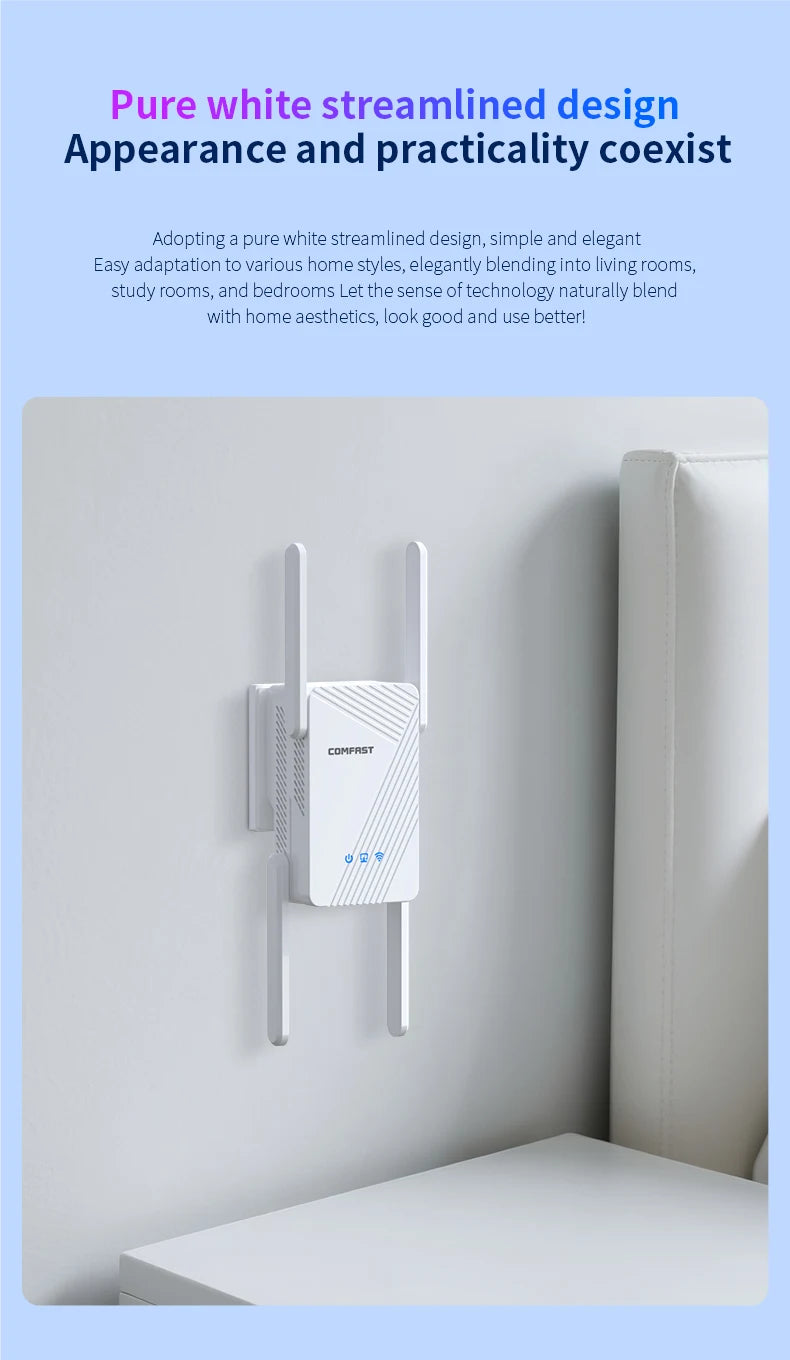 Comfast WiFi 7 Booster: 3600Mbps Ultra-Speed Range Extender
