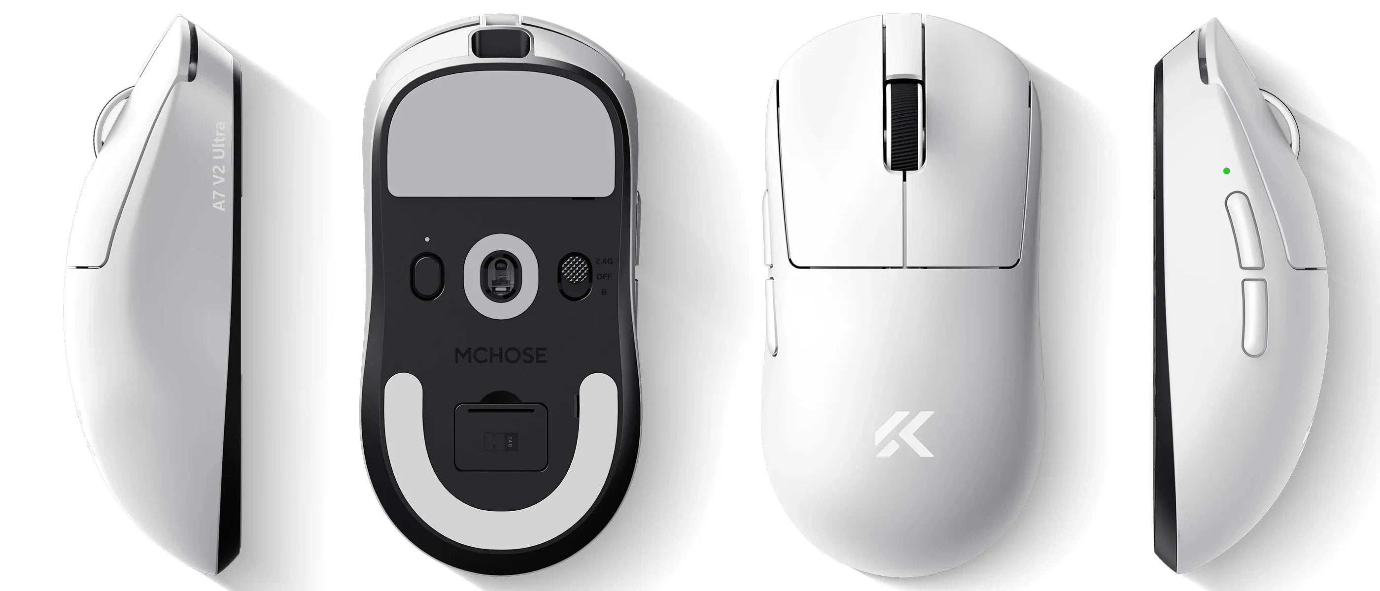 MCHOSE A7 V2 Ultra Plus | PAW3950 Sensor & Dual 8K Hz Polling Rate