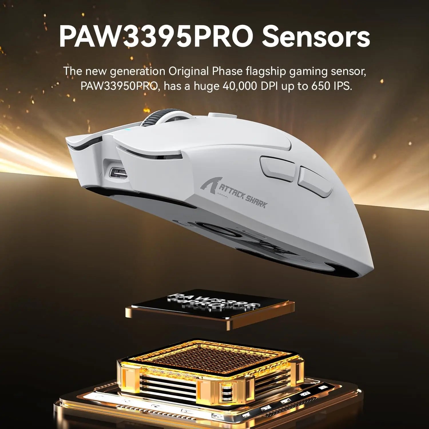 Attack Shark X1: 53g Superlight Mouse with Touchpad RGB Dock