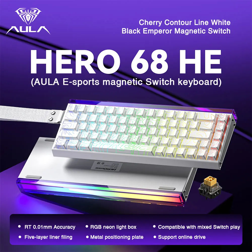Aula Hero 68HE Keyboard: 8K Hall Effect Magnetic Edition