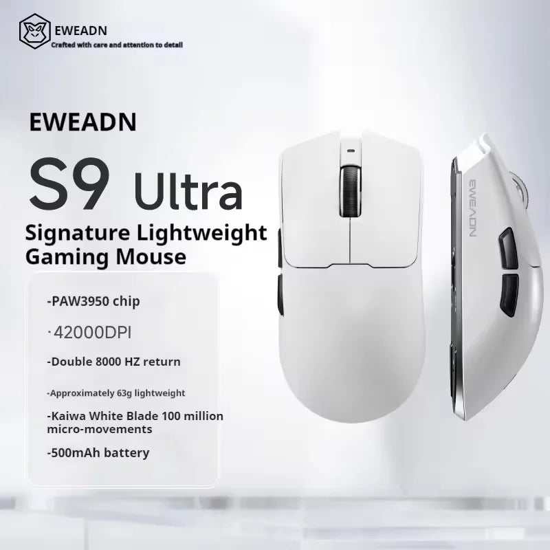EWEADN S9 Pro: PAW3395 Professional Wireless Mouse 8K Hz