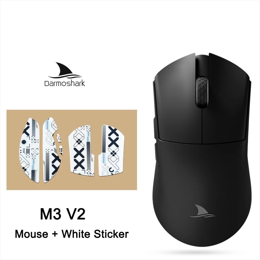 Darmoshark M3 V2 Double 8K: PAW3395 Sensor | 26K DPI Tri-Mode Mouse