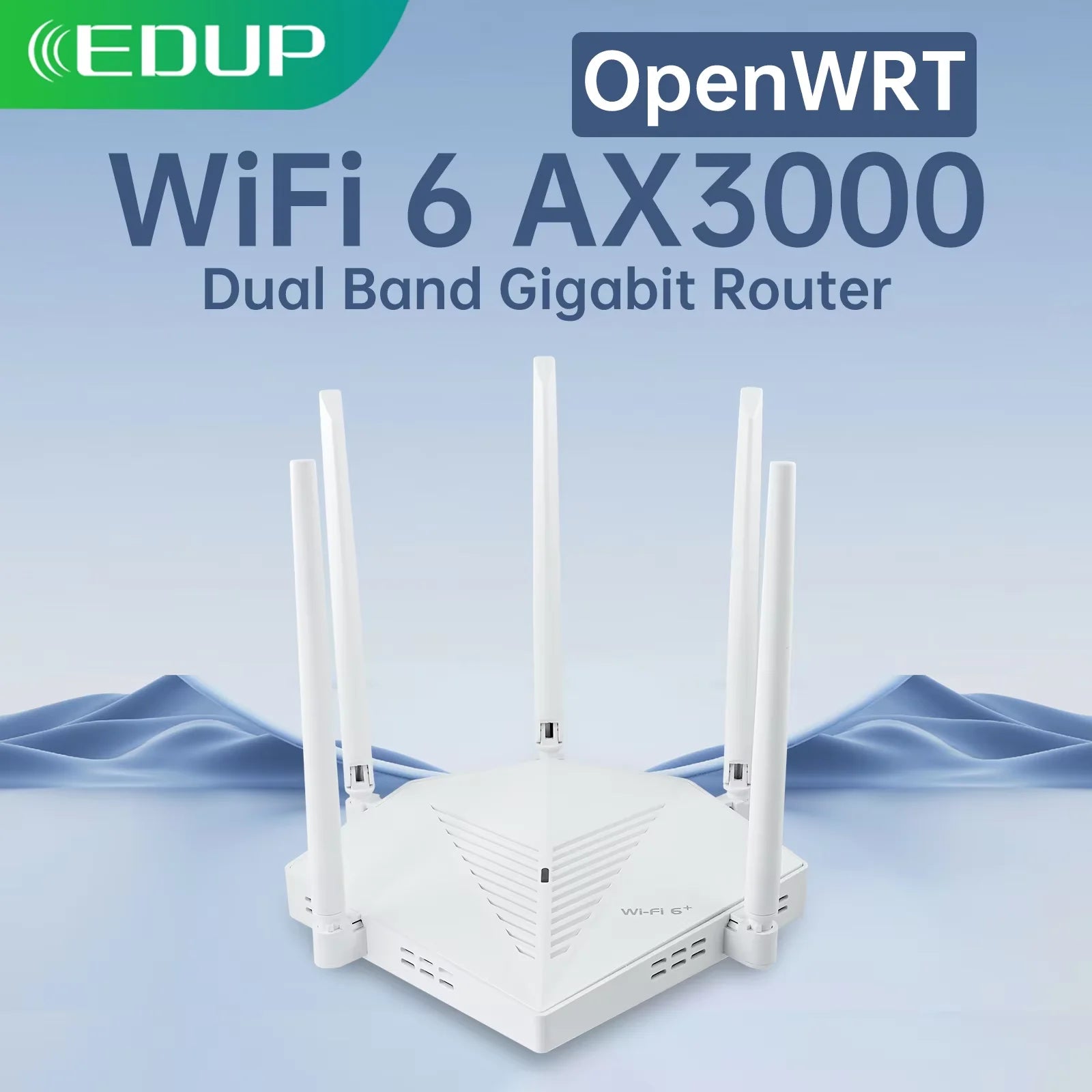 EDUP AX3000: OpenWRT WiFi 6 Gigabit Mesh Router