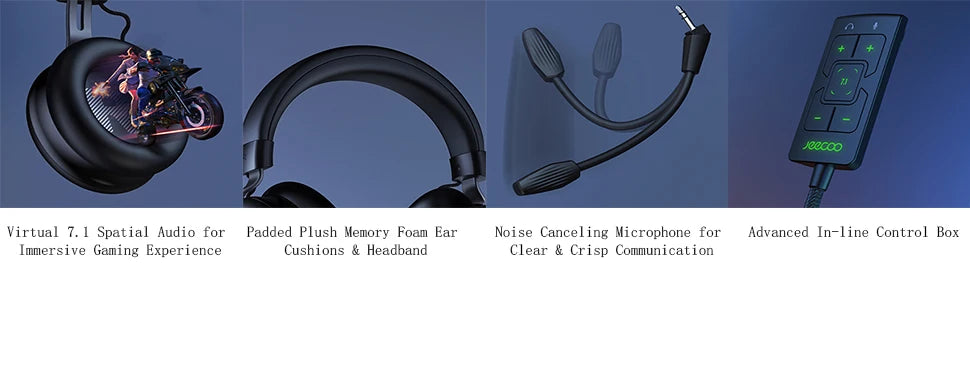 Pro-Elite 7.1 Surround Sound Gaming Headset | Noise-Cancelling Mic & RGB