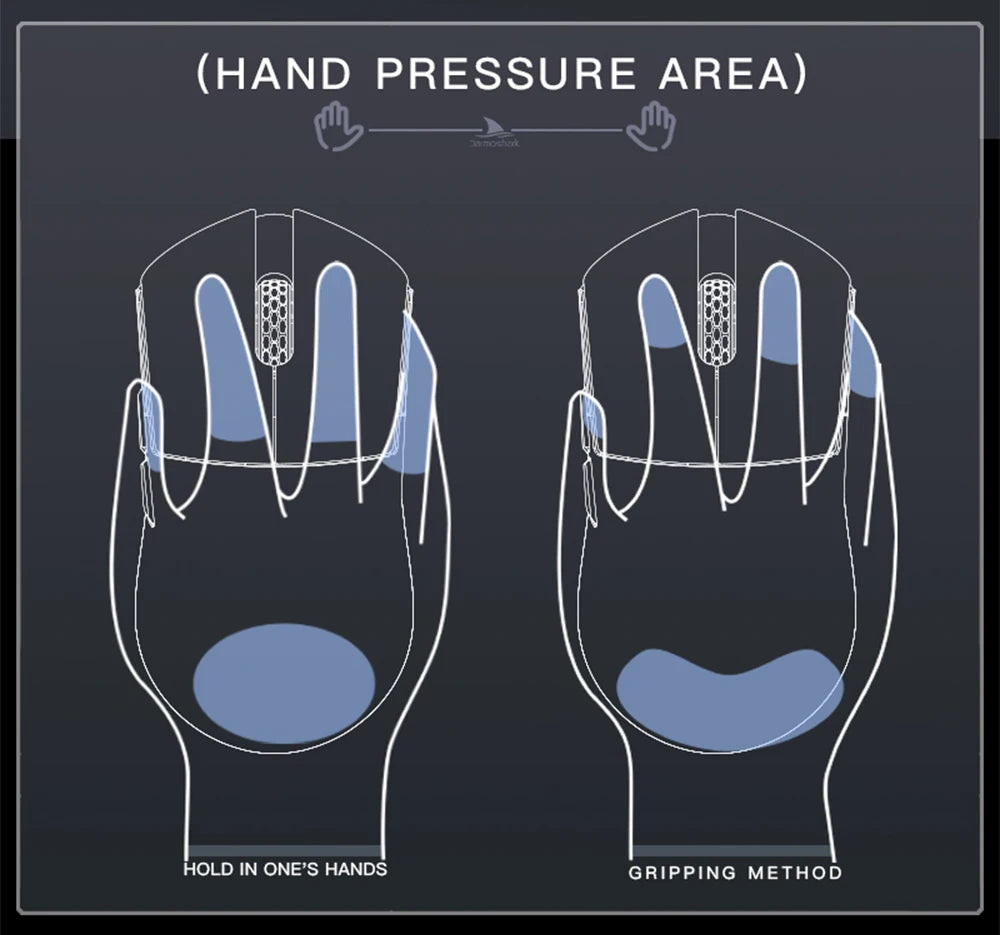 Darmoshark M3 V2 Double 8K: PAW3395 Sensor | 26K DPI Tri-Mode Mouse