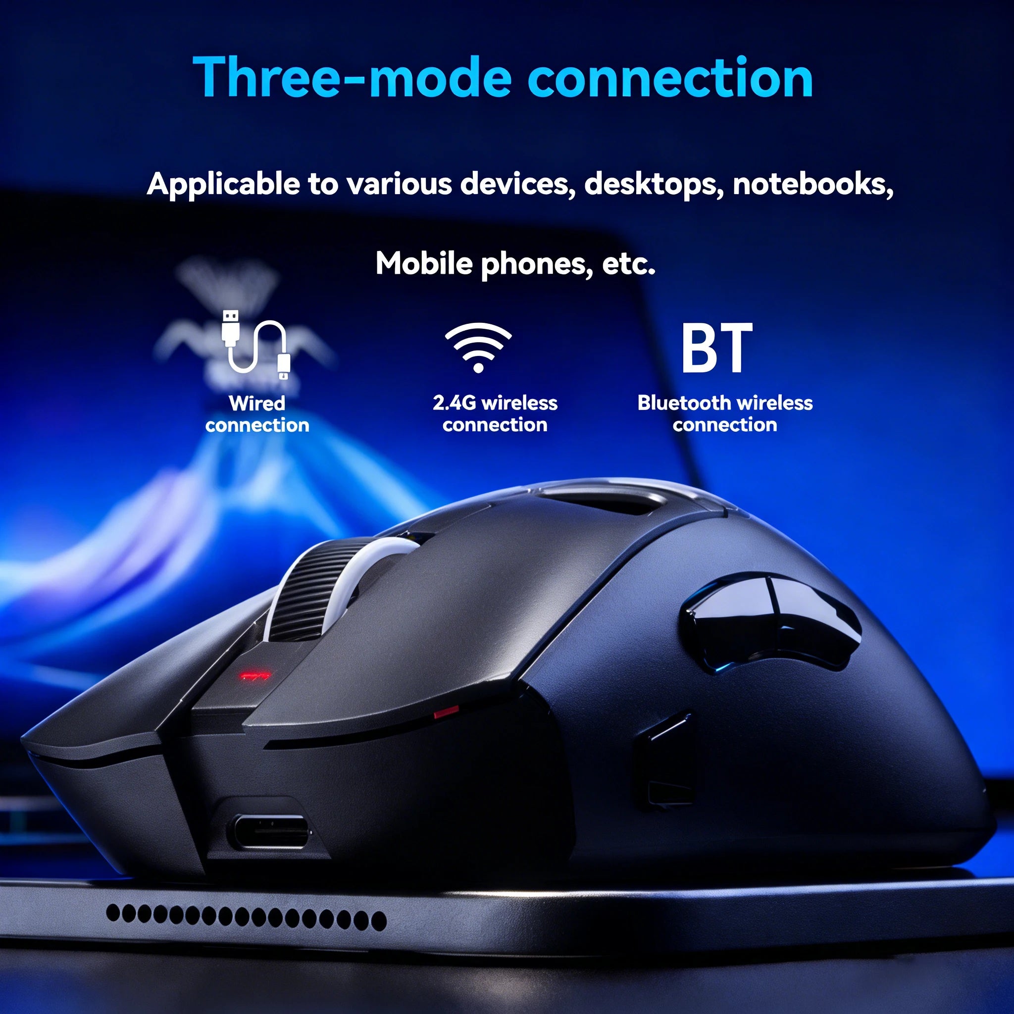 AULA SC620 – Mouse Gamer Wireless | Fire Button & RGB Lighting Effects