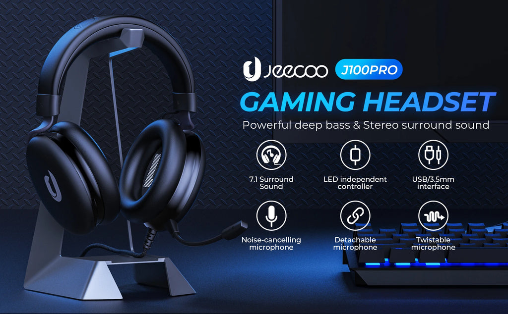 Pro-Elite 7.1 Surround Sound Gaming Headset | Noise-Cancelling Mic & RGB
