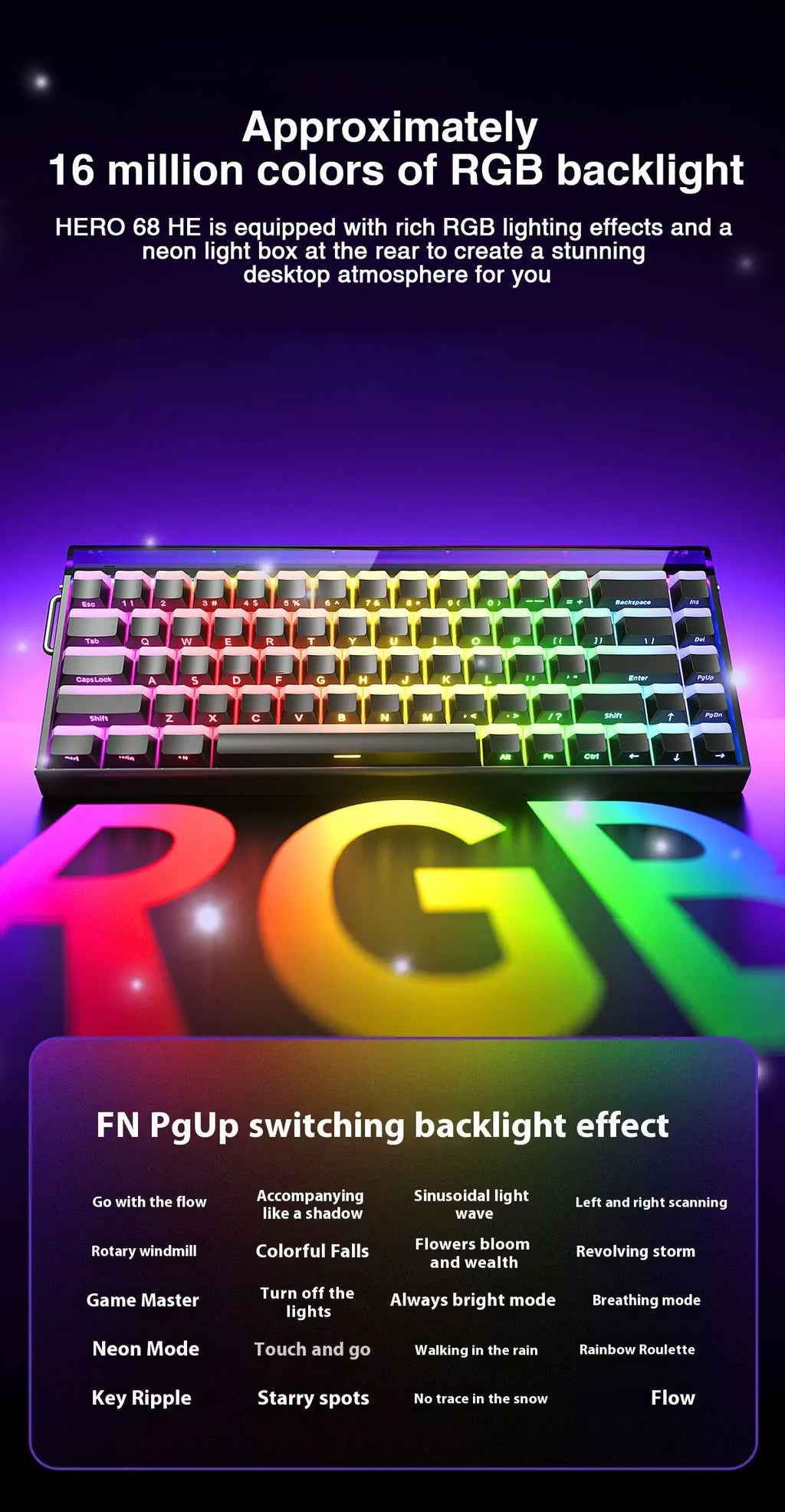 Aula Hero 68HE Keyboard: 8K Hall Effect Magnetic Edition