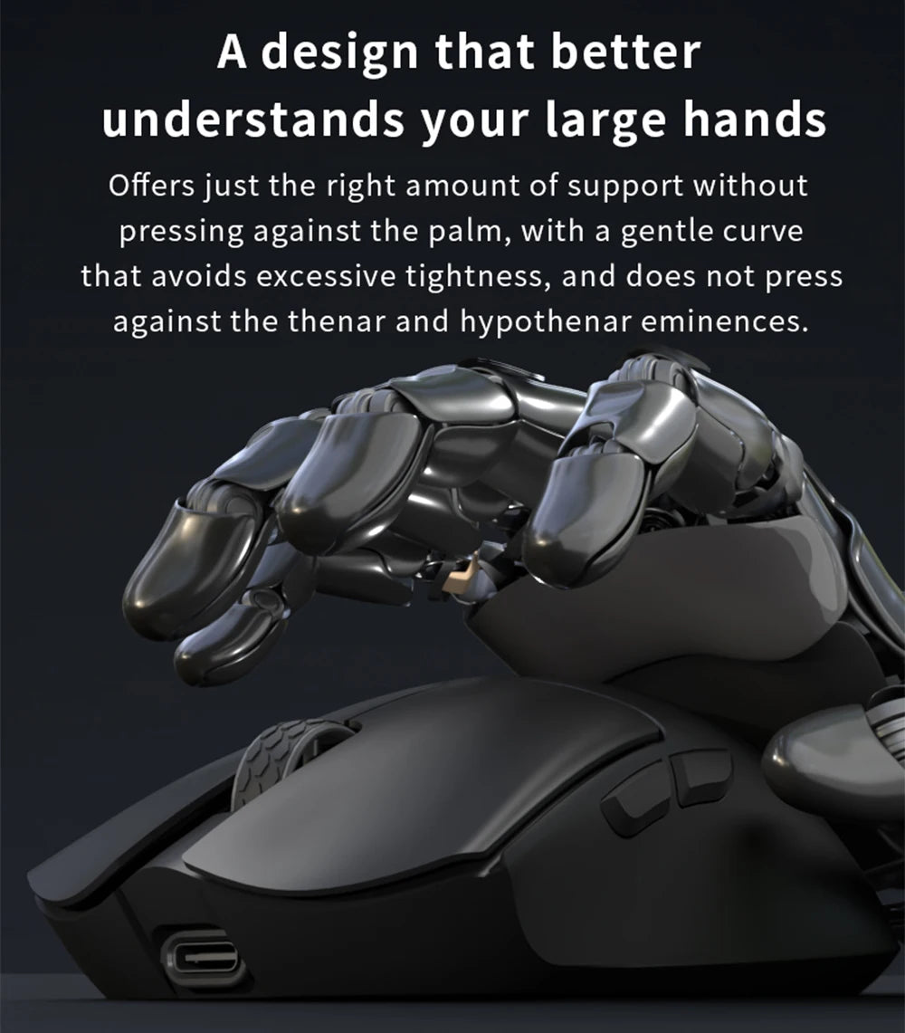 Darmoshark M3 V2 Double 8K: PAW3395 Sensor | 26K DPI Tri-Mode Mouse