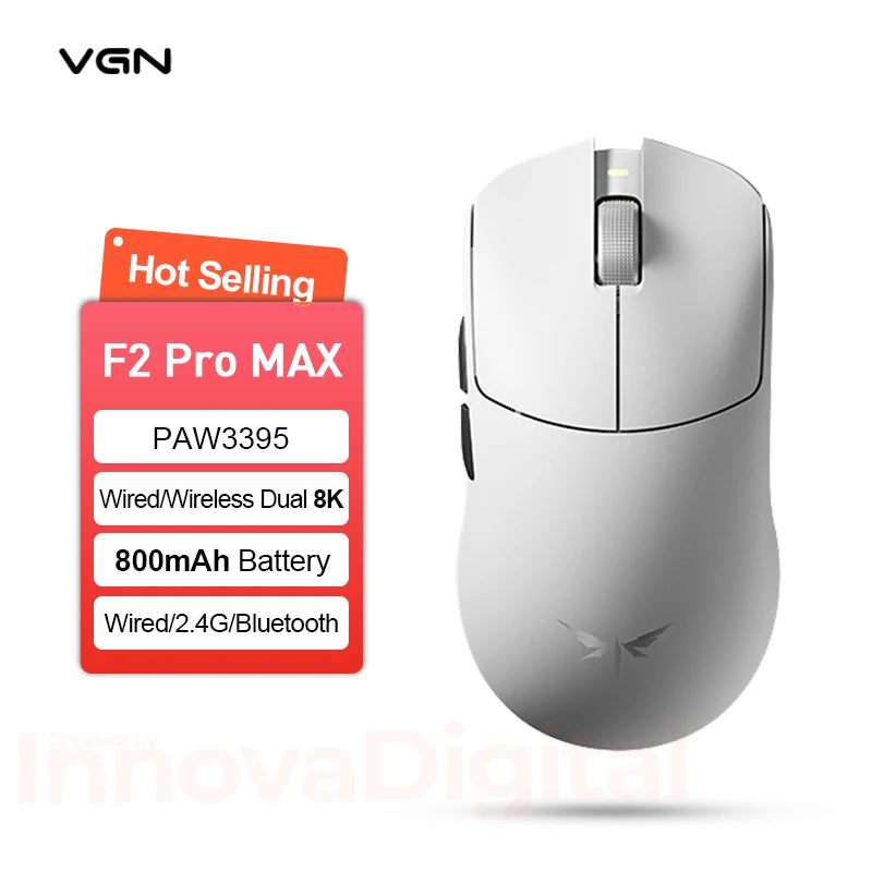 VXE Dragonfly F2 Ultra: PAW3950 Flagship 8K Wireless Mouse