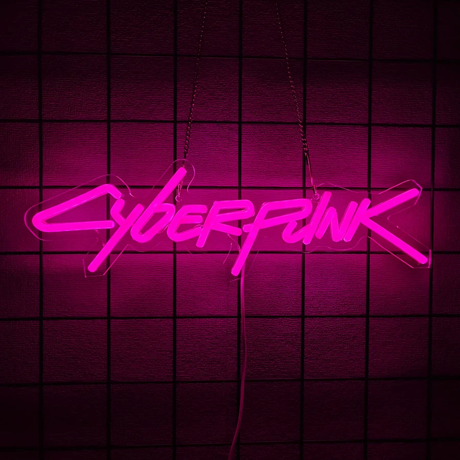 Cyberpunk Neon: Immersive 3D Gaming Wall Decor