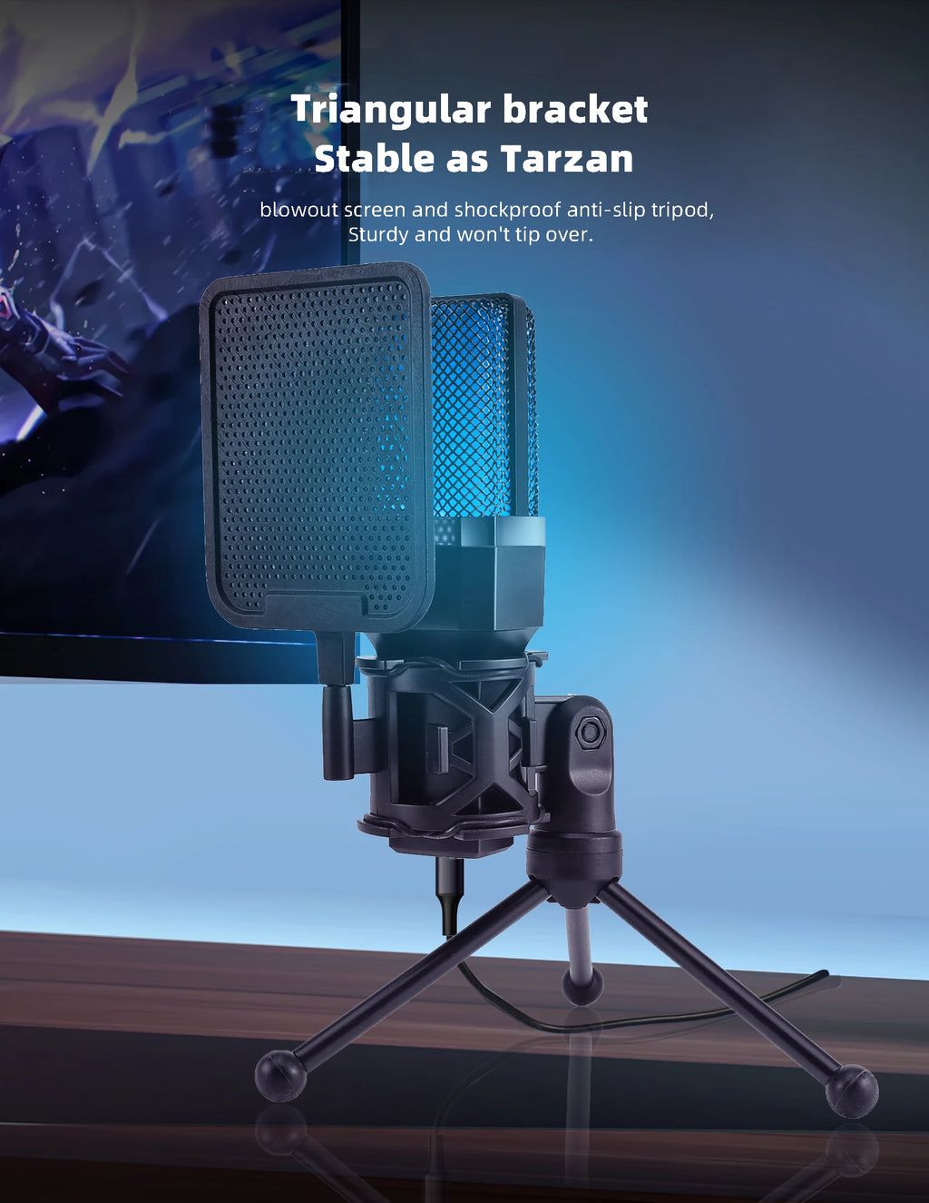 Microphone Titan USB: Professional RGB Streaming Kit