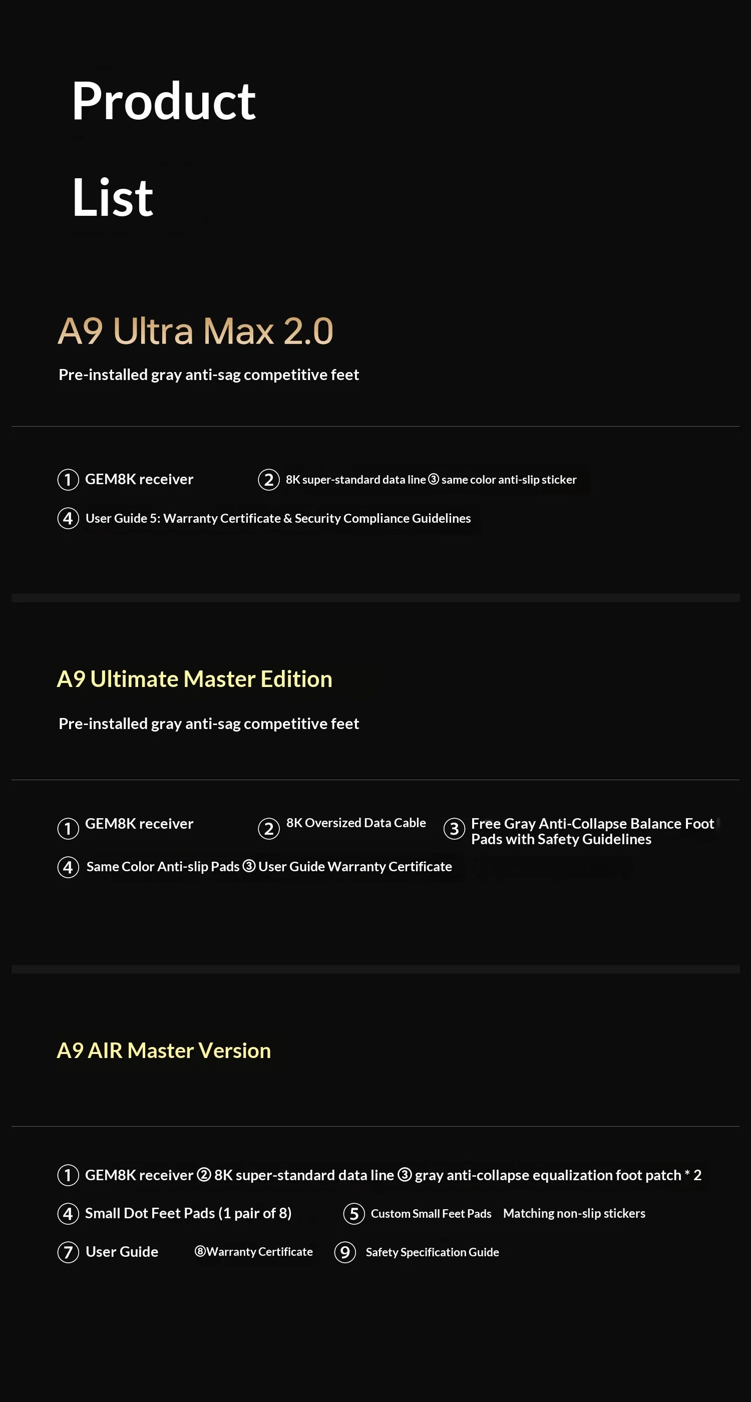 ATK Dragonfly A9 Ultimate: PAW3950 Ultra 8K Wireless Mouse