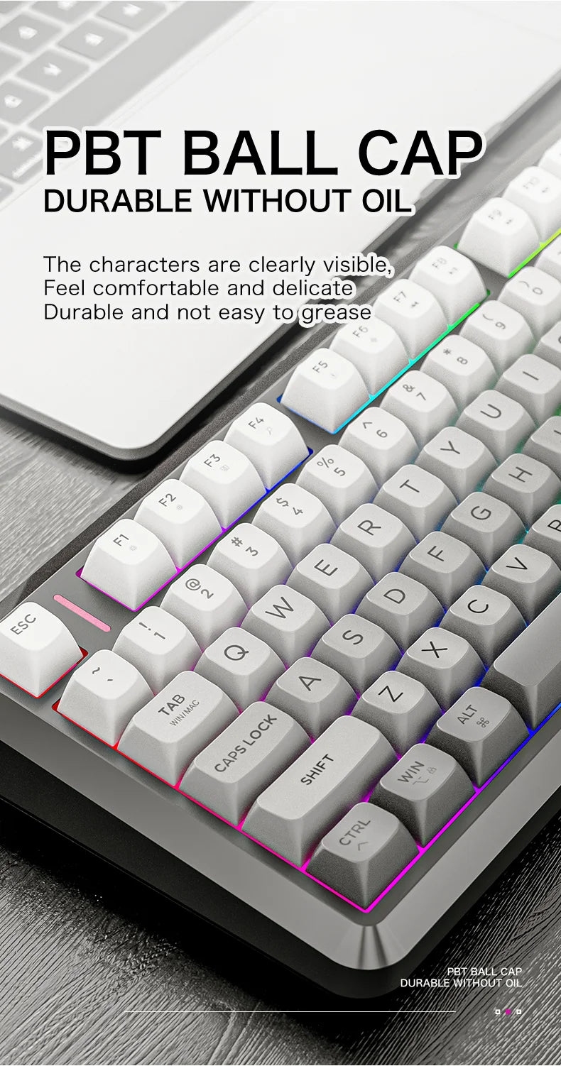 FREEWOLF M75 Compact 75% Mechanical Keyboard | RGB Backlit & OLED Control