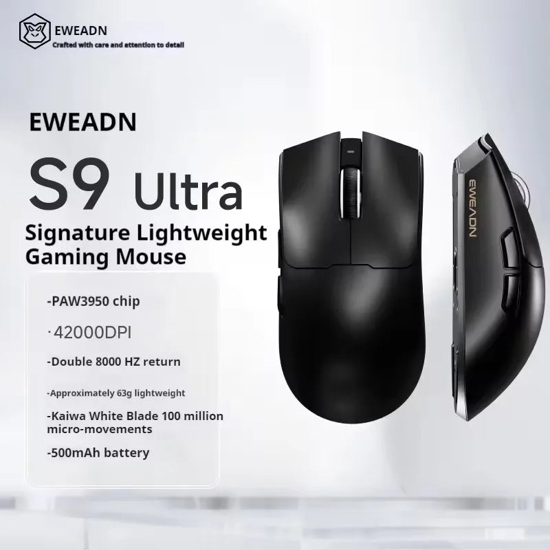 EWEADN S9 Pro: PAW3395 Professional Wireless Mouse 8K Hz