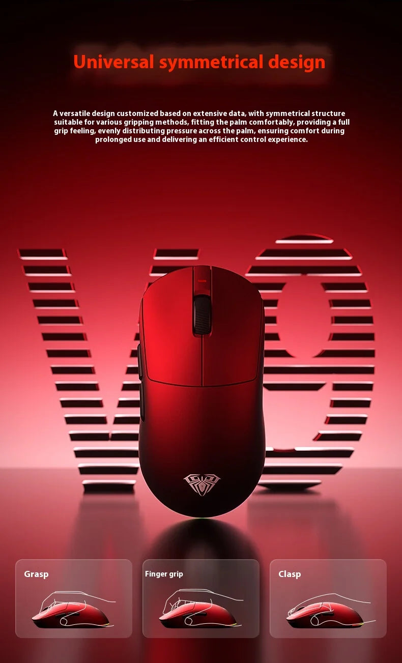 AULA V9+ Tri-Mode Wireless Mouse – Pro E-sports Performance Series