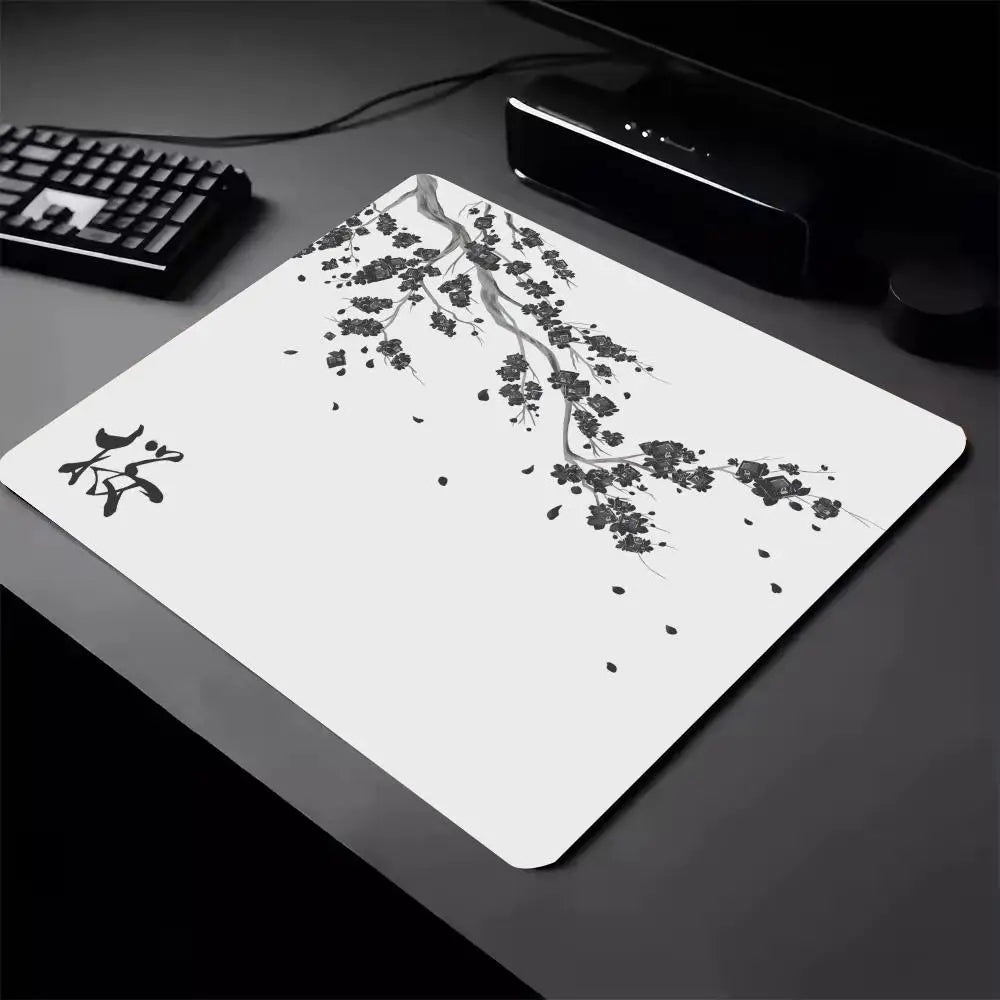 Zen Cherry Blossom Series Mouse Pad – 40x45cm Non-Slip Aesthetic Deskpad
