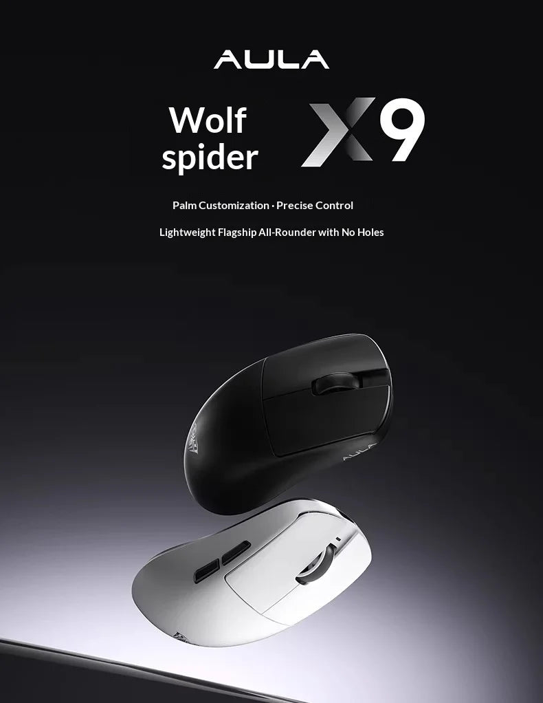 AULA X9 Max Ultra | PAW3950 Sensor & Dual 8KHz Wireless Gaming Mouse