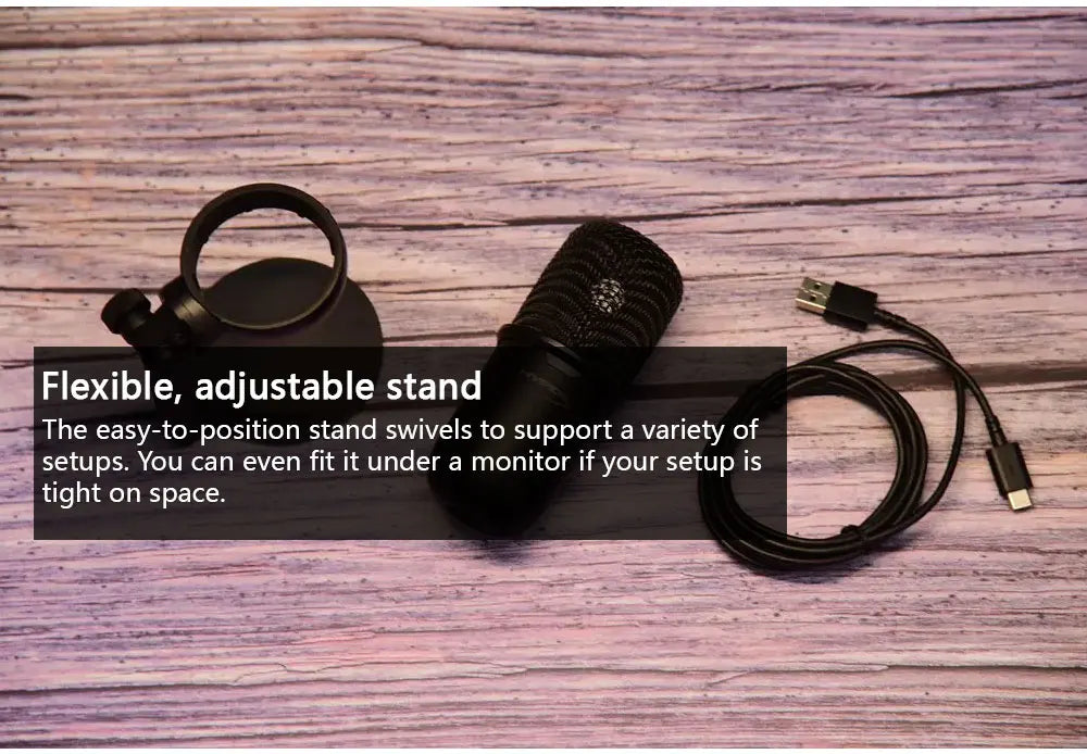 HyperX SoloCast | USB Condenser Gaming Microphone with Tap-to-Mute