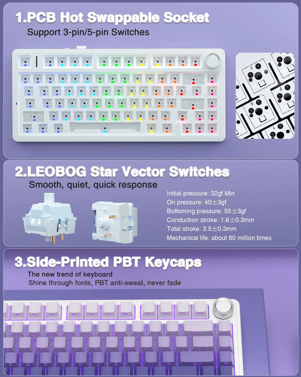 Aula F75 Pro Keyboard: Tri-Mode Gasket Mechanical Edition