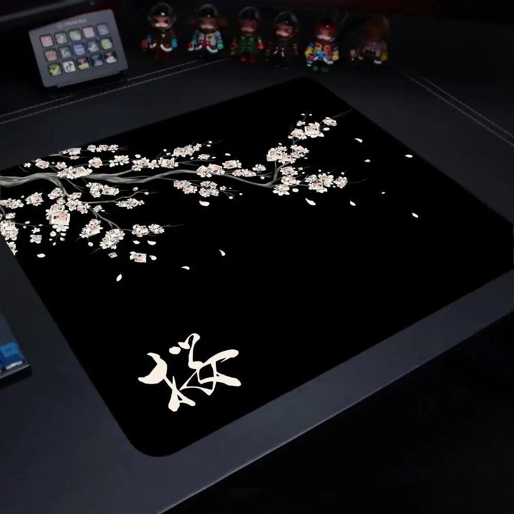 Zen Cherry Blossom Series Mouse Pad – 40x45cm Non-Slip Aesthetic Deskpad