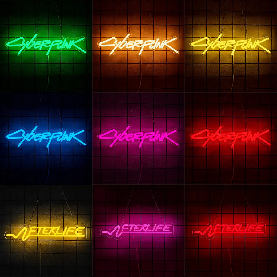 Cyberpunk Neon: Immersive 3D Gaming Wall Decor