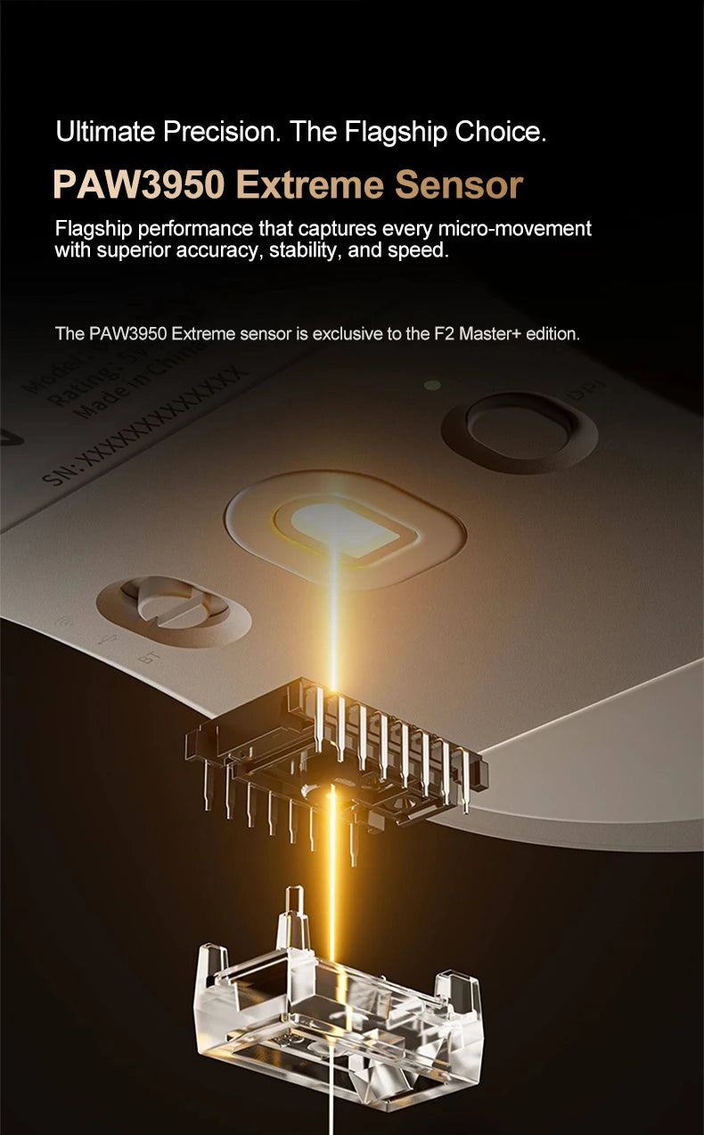 VXE Dragonfly F2 Ultra: PAW3950 Flagship 8K Wireless Mouse