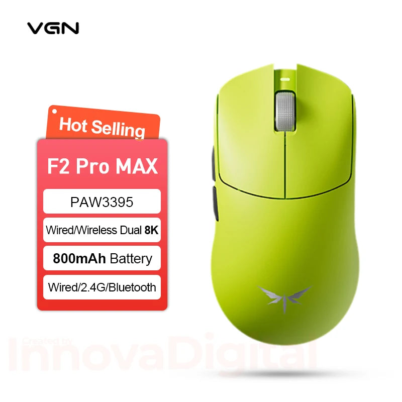 VXE Dragonfly F2 Ultra: PAW3950 Flagship 8K Wireless Mouse