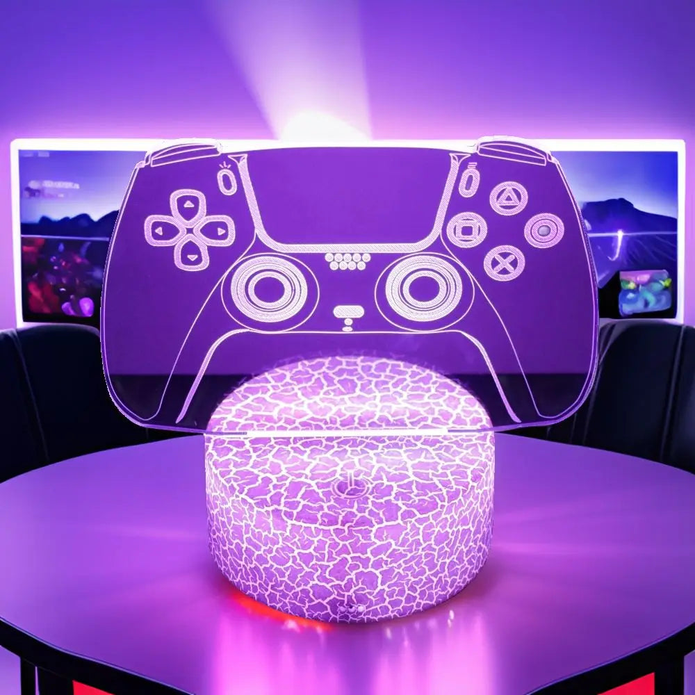 NEON GAMER 3D LED Lamp | RGB Night Light for Gaming Room Setup