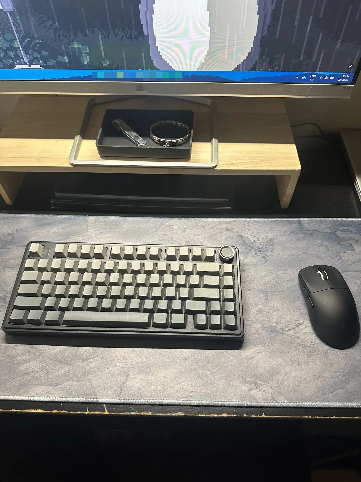 Gray Series Professional Desk Mat – Extended XXL Keyboard & Mouse Surface