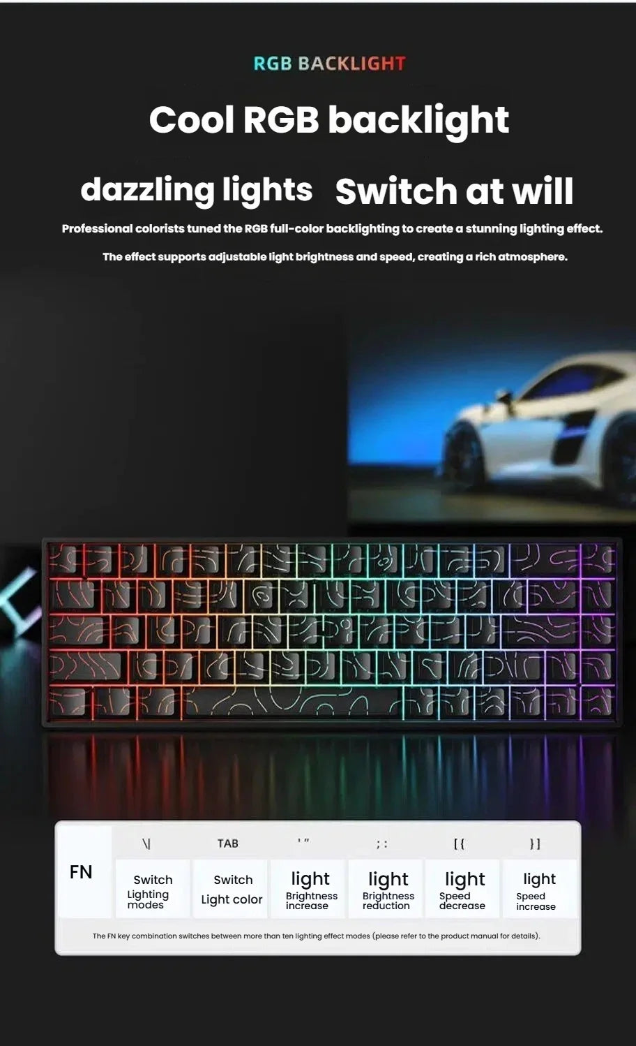 K61 USB Mini Mechanical Keyboard – Professional Hot-Swappable Gaming Series