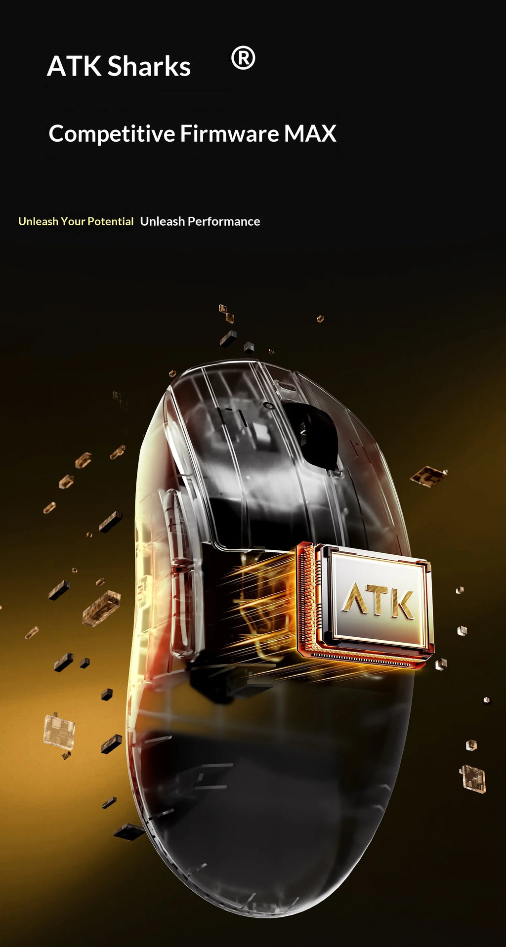 ATK Dragonfly A9 Ultimate: PAW3950 Ultra 8K Wireless Mouse