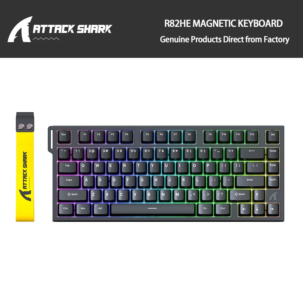 Attack Shark R82HE: Magnetic Rapid Trigger Gaming Keyboard