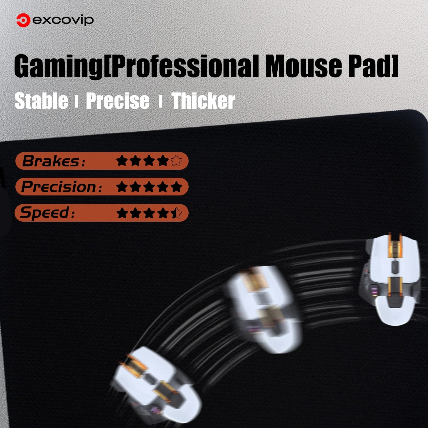 EXCO Ultral Pro Gaming Mouse Pad | X-Soft Poron Base for Valorant & CS2