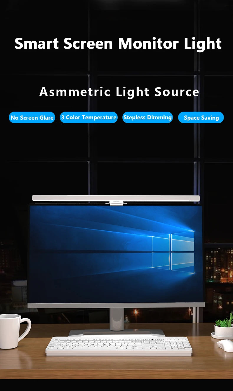 Lumina Task Light: Premium USB Monitor Bar