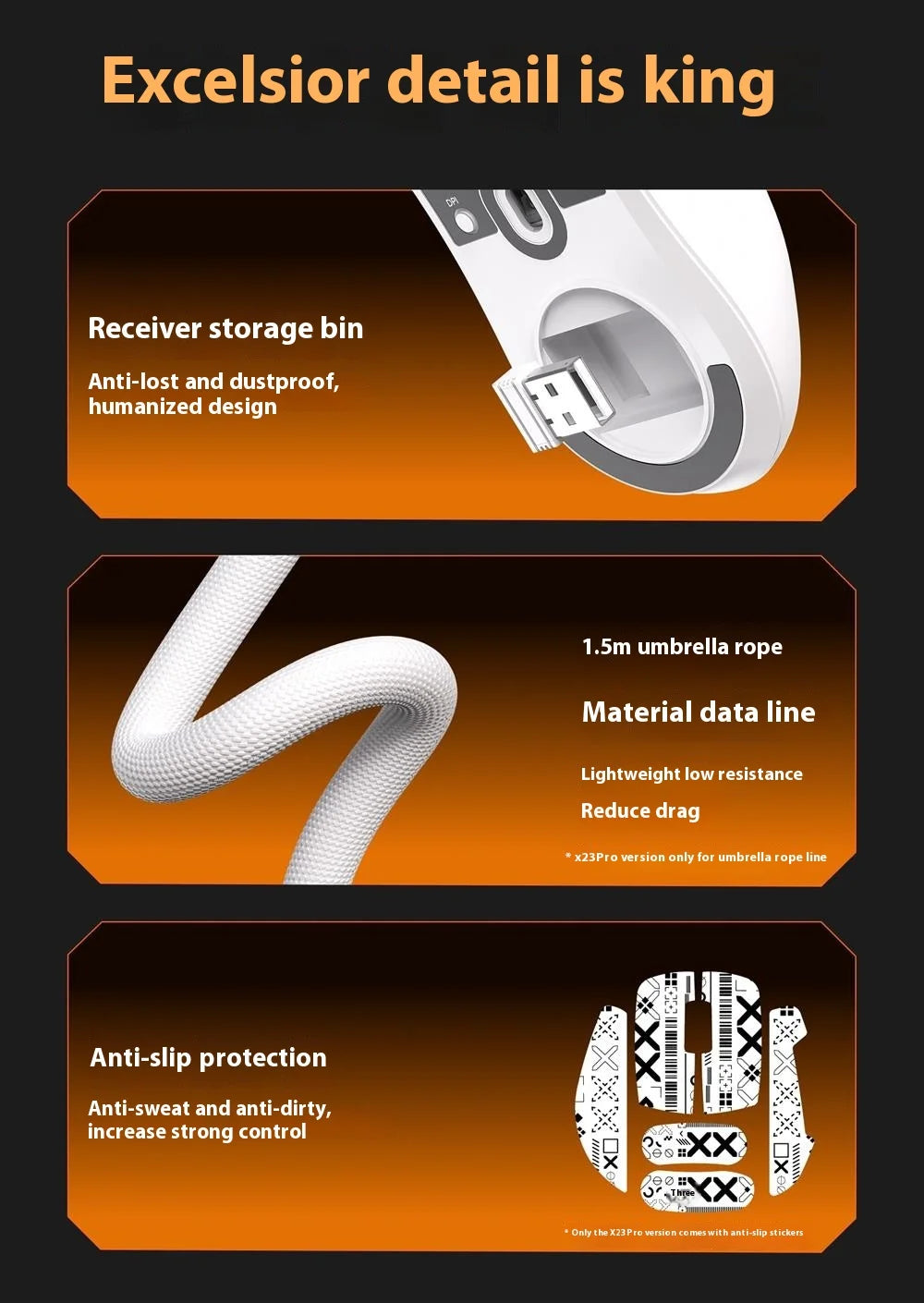 EWEADN X23 Pro – High-Performance Wireless Mouse | 12K DPI Precision