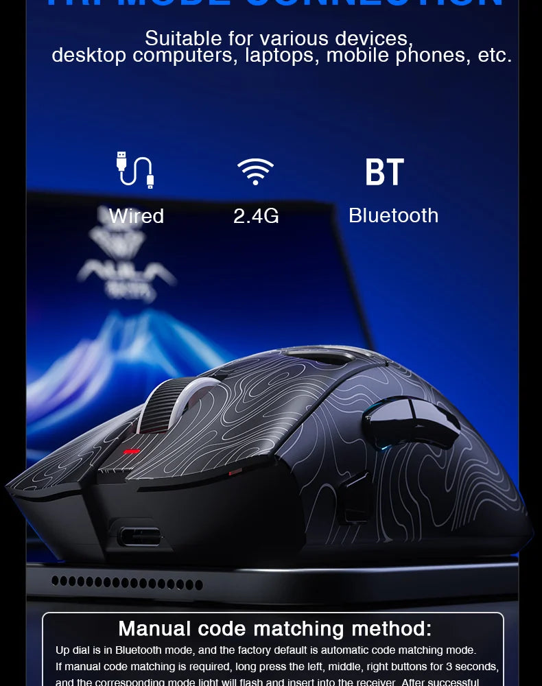 AULA SC620 – Mouse Gamer Wireless | Fire Button & RGB Lighting Effects