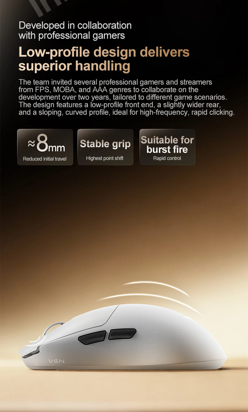 VXE Dragonfly F2 Ultra: PAW3950 Flagship 8K Wireless Mouse