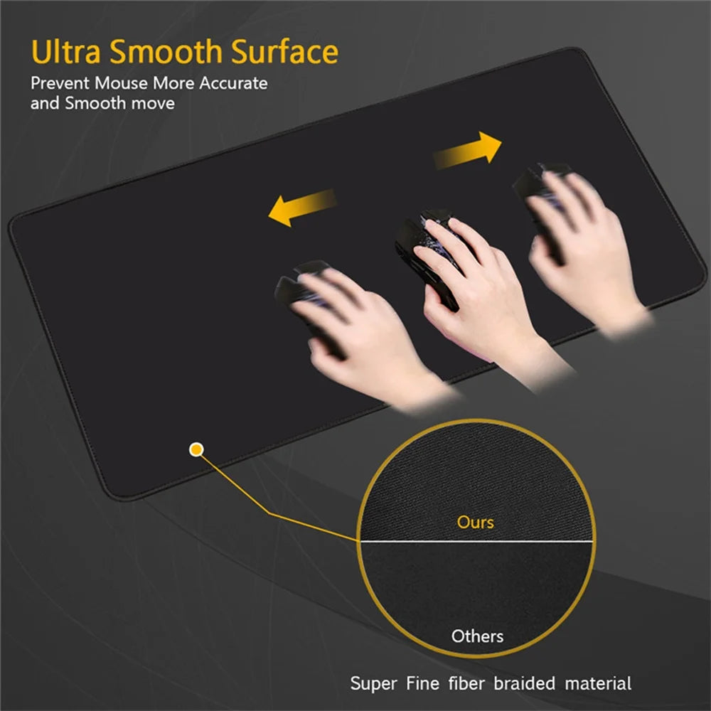 Blackout Edition XXL Mousepad – Ultra-Wide 90x40cm Gaming Carpet for PC
