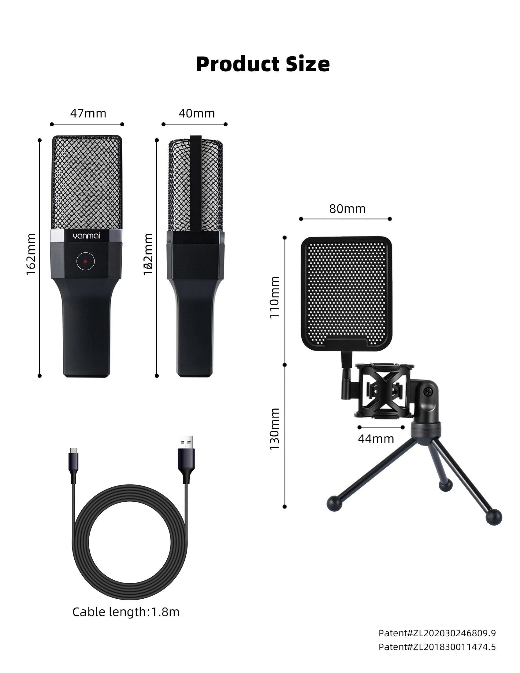 Microphone Titan USB: Professional RGB Streaming Kit