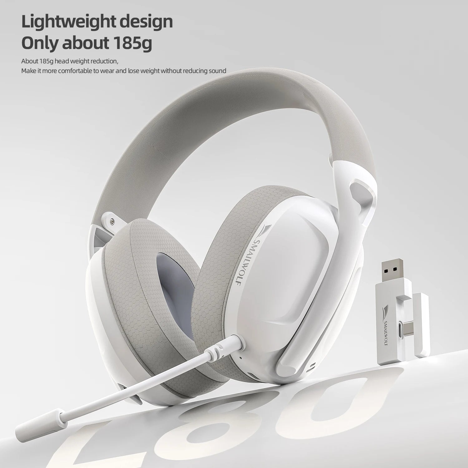 SMAILWOLF L80/ G900 PRO – High-Performance Tri-Mode Wireless Headset for PC & Laptop