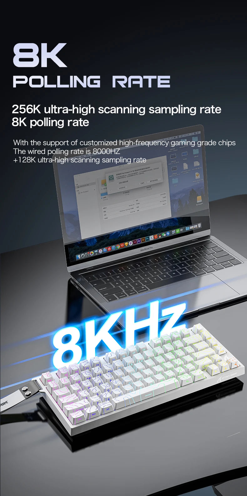 Attack Shark R82HE: Magnetic Rapid Trigger Gaming Keyboard
