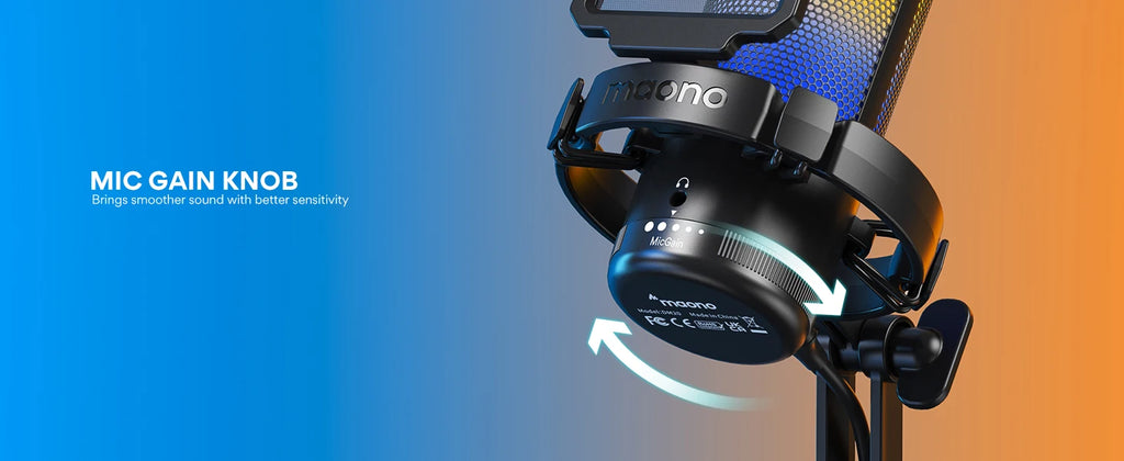 Maono DGM20 Series – Intelligent USB Gaming Mic with Noise Cancellation