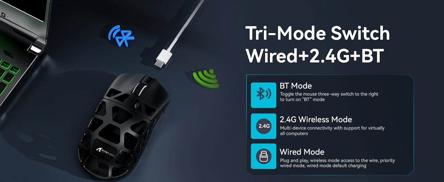 Attack Shark R3: Magnesium Series 8K Hz Wireless Mouse