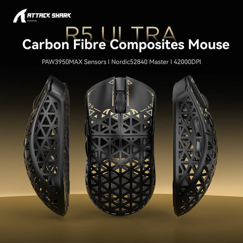 Attack Shark R5 Ultra: Carbon Fiber 8K Gaming Mouse