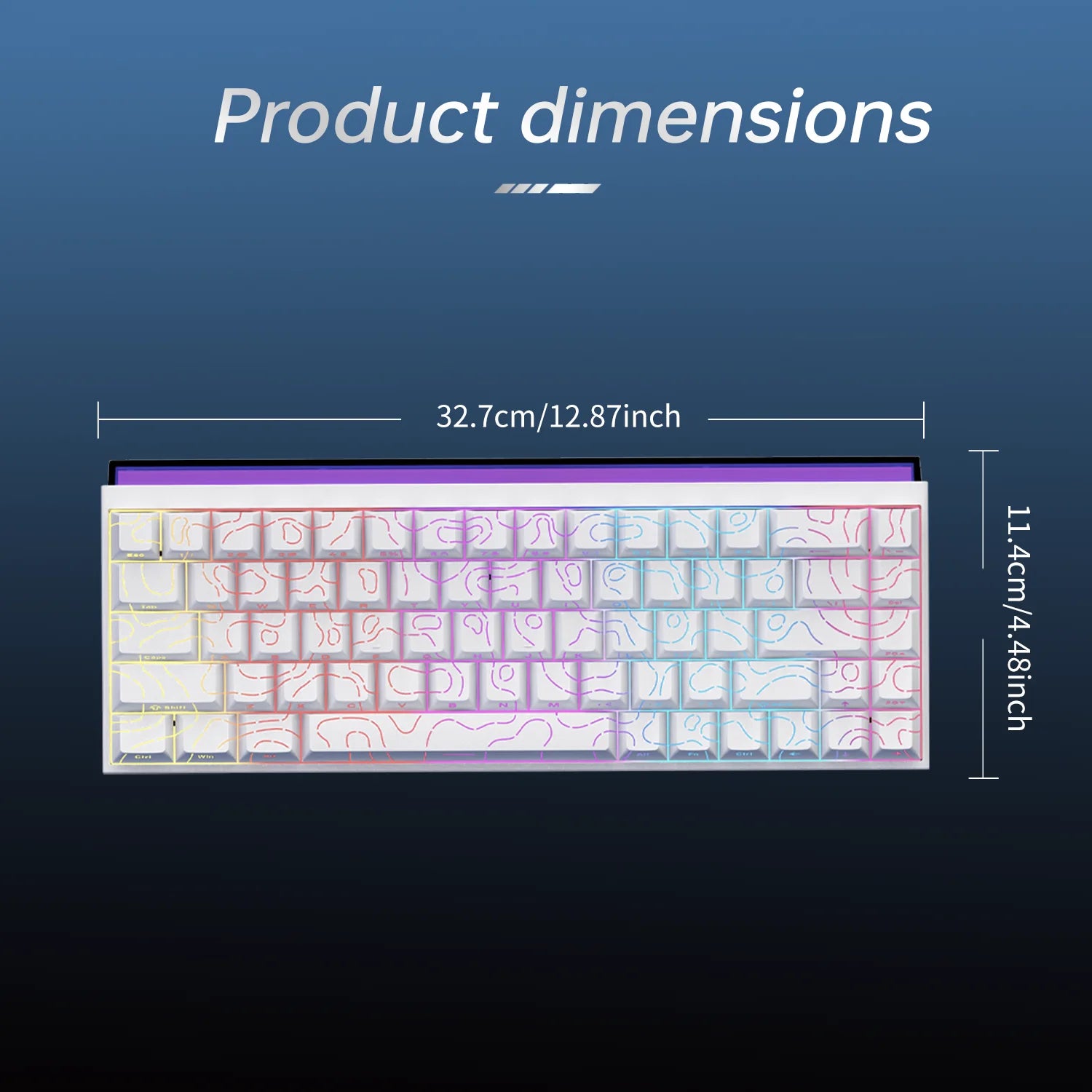 NK68 Terrain Keyboard: RGB Light Bar Mechanical Edition