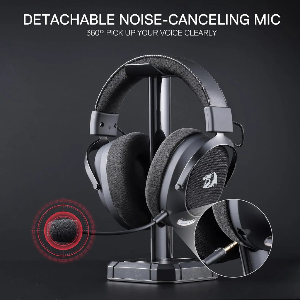 Redragon H858 Over-Ear Headset | Noise-Canceling Mic & 7.1 Audio