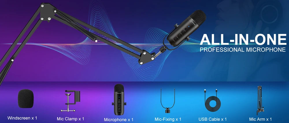 Microphone Prime USB: Professional Cardioid Studio Kit